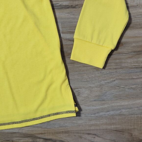 💜Yellow & Purple Colorblock Raglan Long Sleeve Top Medium - Picture 7 of 11